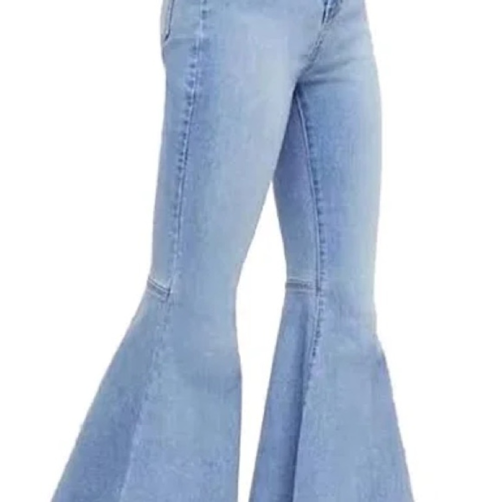 We The Free Light Blue Flare Jeans. Very lightweight and stretchy.